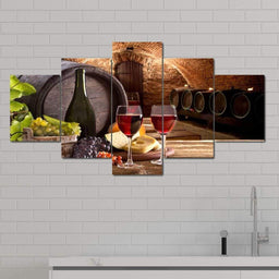 Limited Edition - Wine Wall Art 24 Multi Panel Canvas Wall Art - NicheCanvas