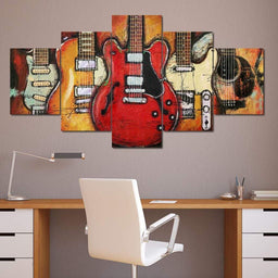 Epic Guitars - Limited Edition Multi Panel Canvas Wall Art - NicheCanvas