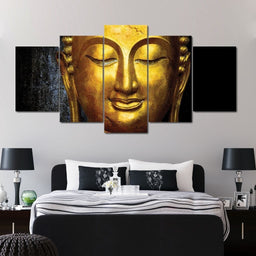 Awakened Buddha Multi Panel Canvas Wall Art - NicheCanvas
