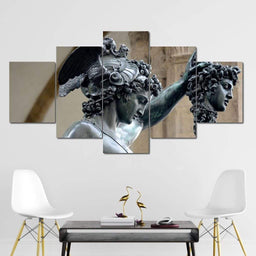 Perseus - Medusa Slayer Multi Panel Canvas Wall Art - NicheCanvas