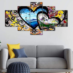 Lovers Canvas Set Multi Panel Canvas Wall Art - NicheCanvas